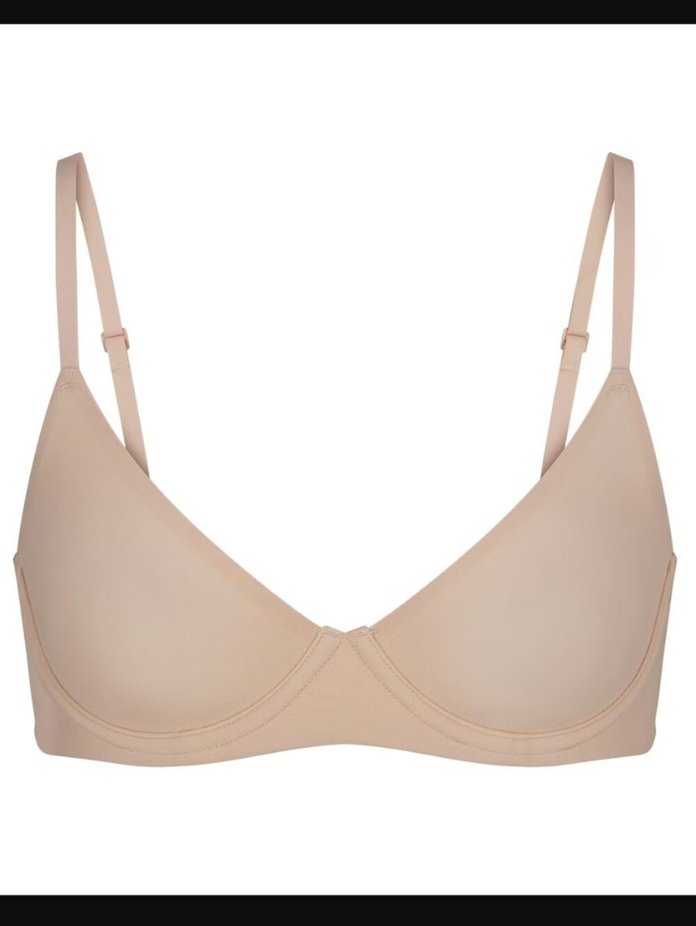 SKIMS Fits Everybody Unlined Demi Bra In Mica Size 38B NWT
